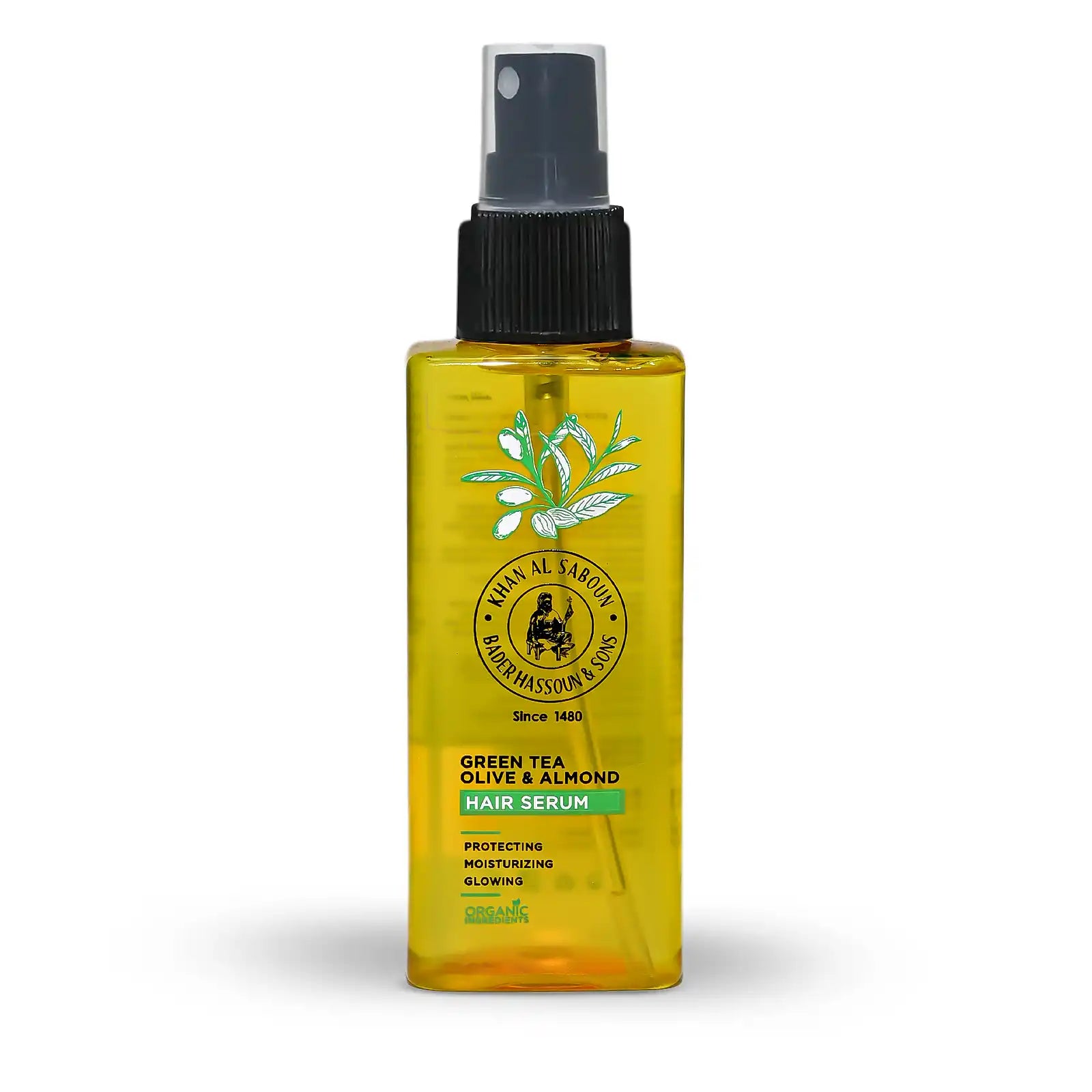 Khan Al Saboun Green Tea, Olive & Almond Hair Serum – 100ml
